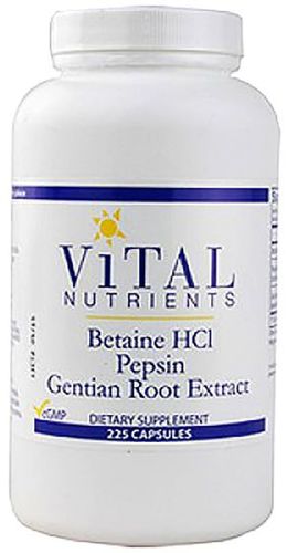 Betaine HCL Pepsin & Gentian Root